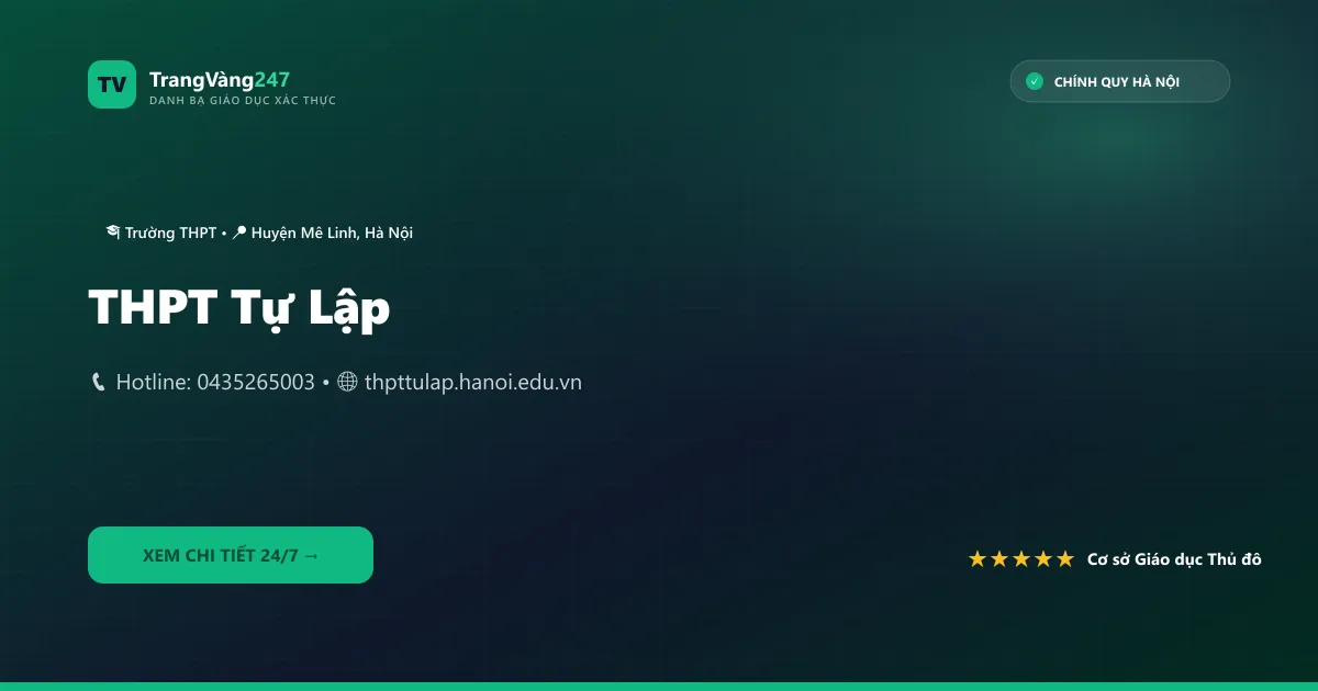 THPT Tự Lập