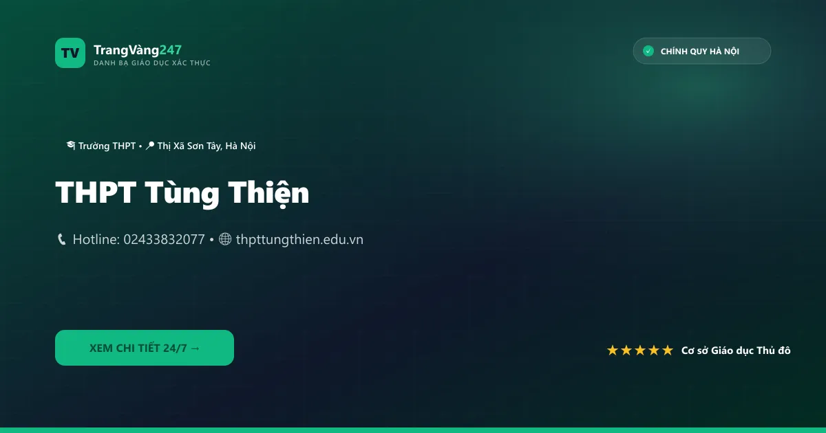 Ảnh bìa THPT Tùng Thiện