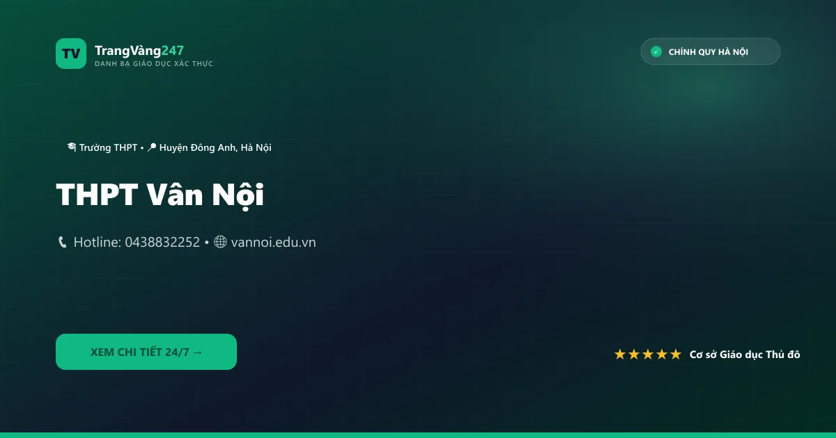 THPT Vân Nội