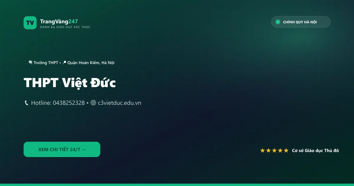 Ảnh bìa THPT Việt Đức