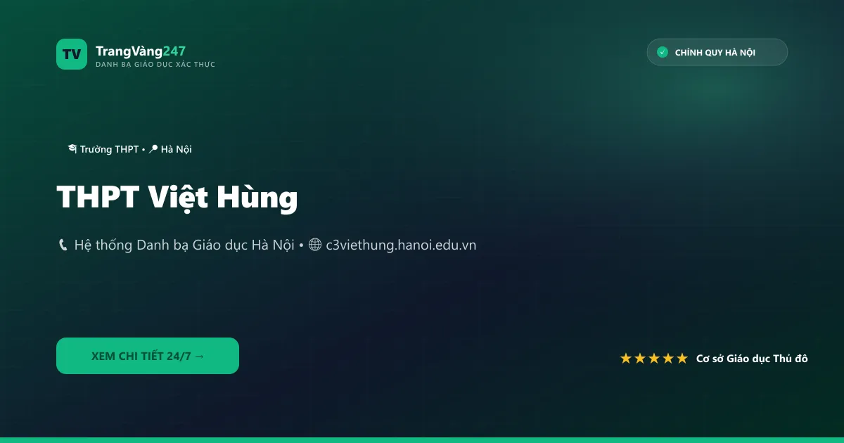 THPT Việt Hùng