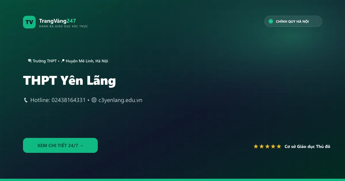 THPT Yên Lãng