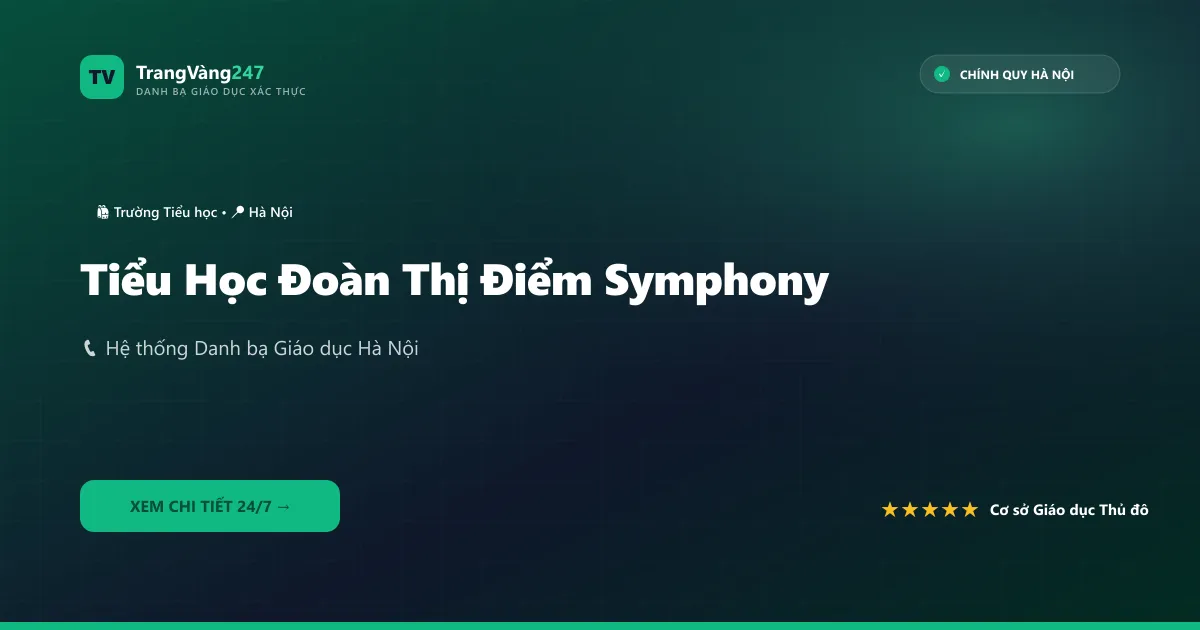 Tiểu Học Đoàn Thị Điểm Symphony