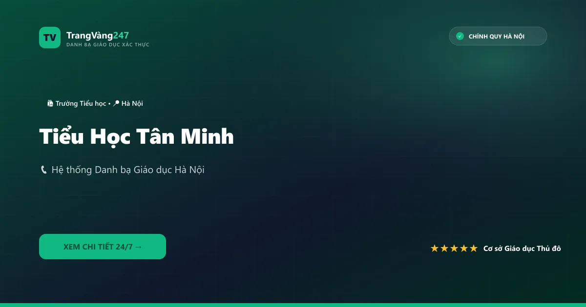Ảnh bìa Tiểu Học Tân Minh