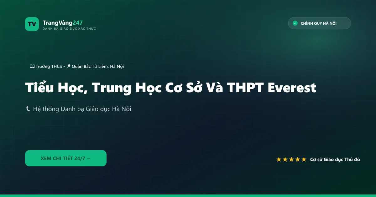 Ảnh bìa Tiểu Học, Trung Học Cơ Sở Và THPT Everest