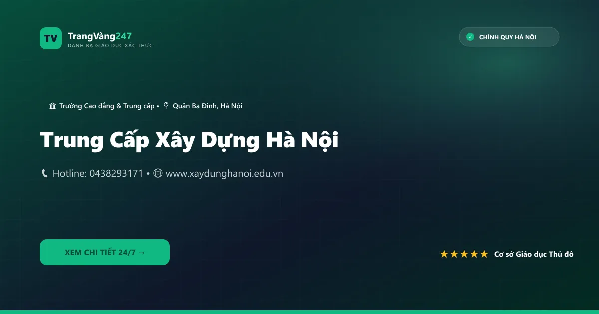 Trung Cấp Xây Dựng Hà Nội