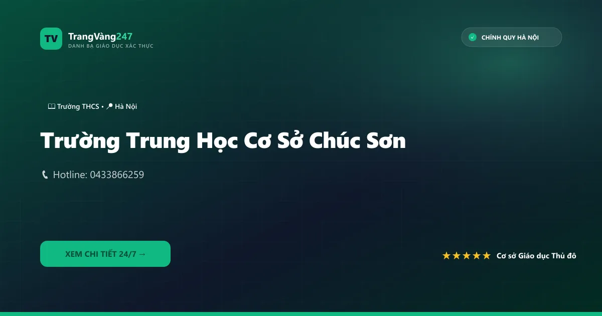 Trường Trung Học Cơ Sở Chúc Sơn
